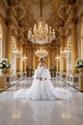 👑 QUEEN BRIDAL GOWN — ROBE DE MARIÉE TULLE MANCHES PAPILLON