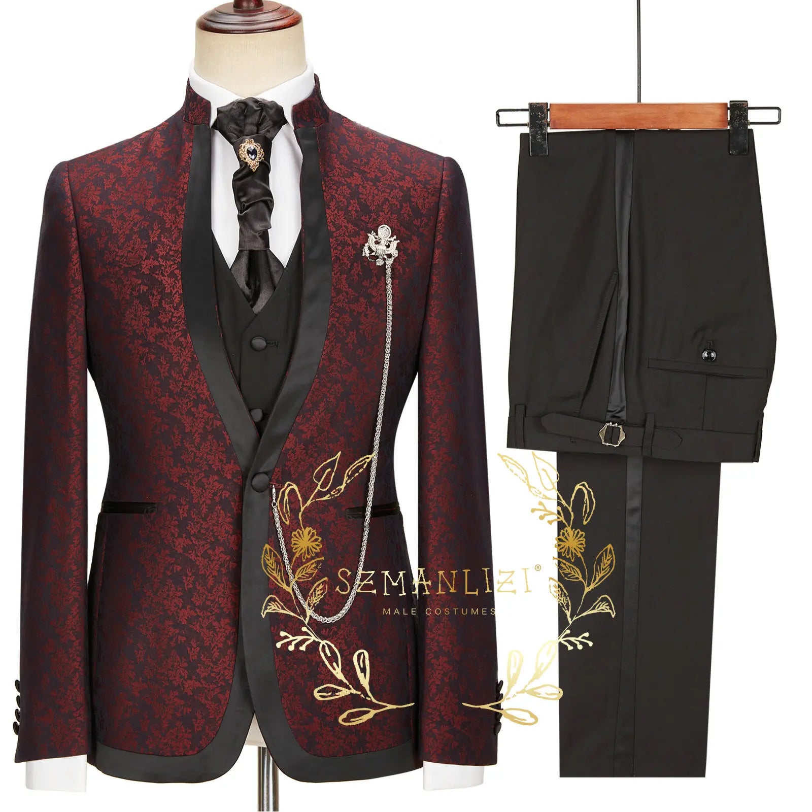 👑 King Léopard Or – Costume 3 Pièces Audace