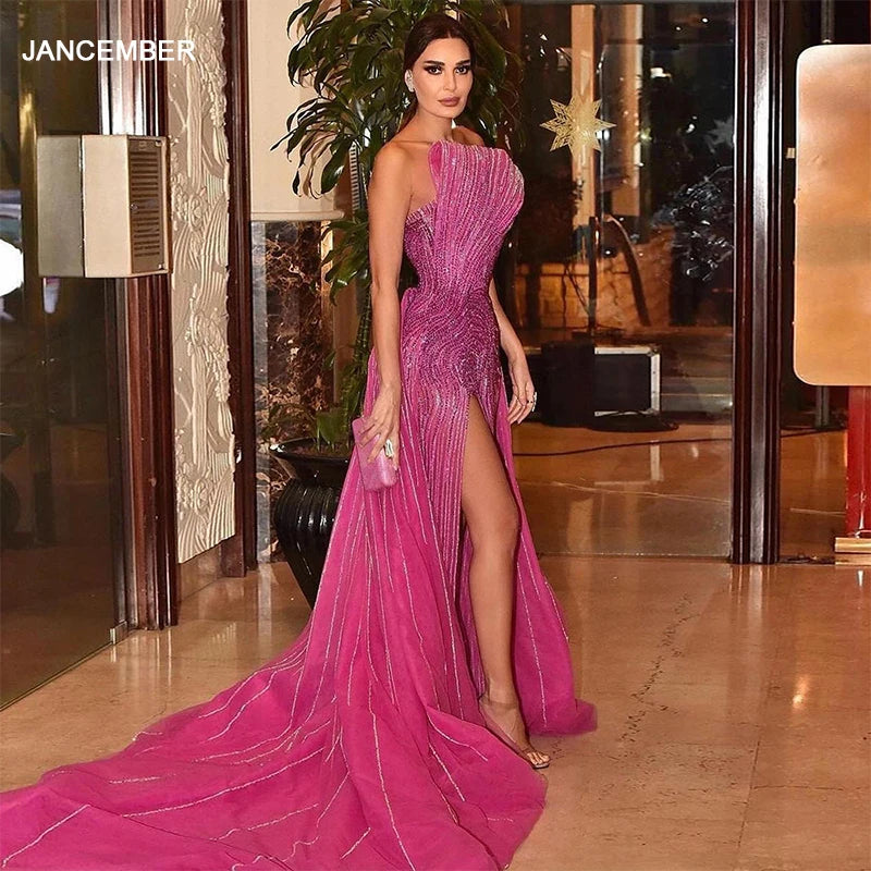 👑 QUEEN ILLUSION — ROBE DE SOIRÉE PAILLETTES & PERLES