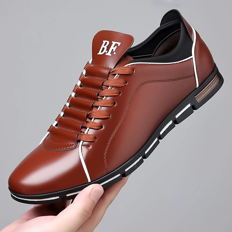 👑 King British Cuir – Loafer Casual Plat