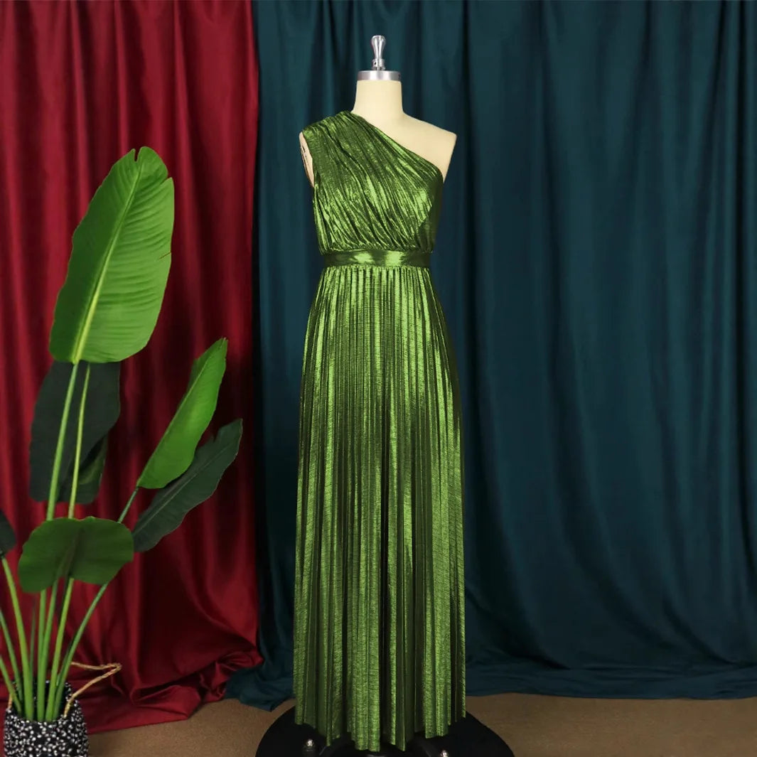 👑 QUEEN SILHOUETTE — ROBE LONGUE ASYMÉTRIQUE DOS NU COUTURE