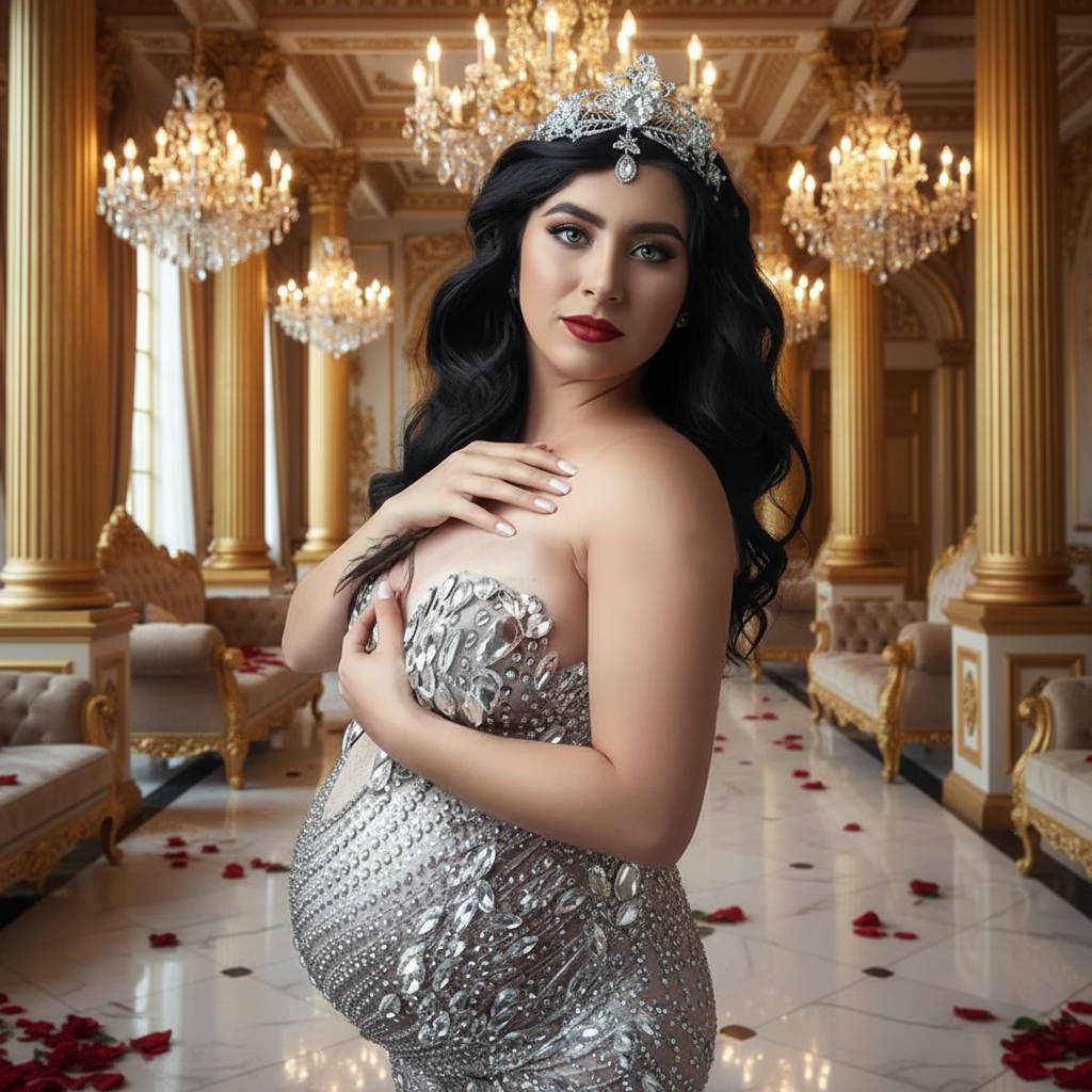 👑  QUEEN ROBE SIRÈNE ARGENT — SEQUINS ÉPAULE DÉNUDÉE  RUNWAY EDITION