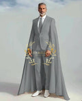 👑 KING CEREMONY SUIT — COSTUME MARIAGE 2 PIÈCES CAPE & BLAZER