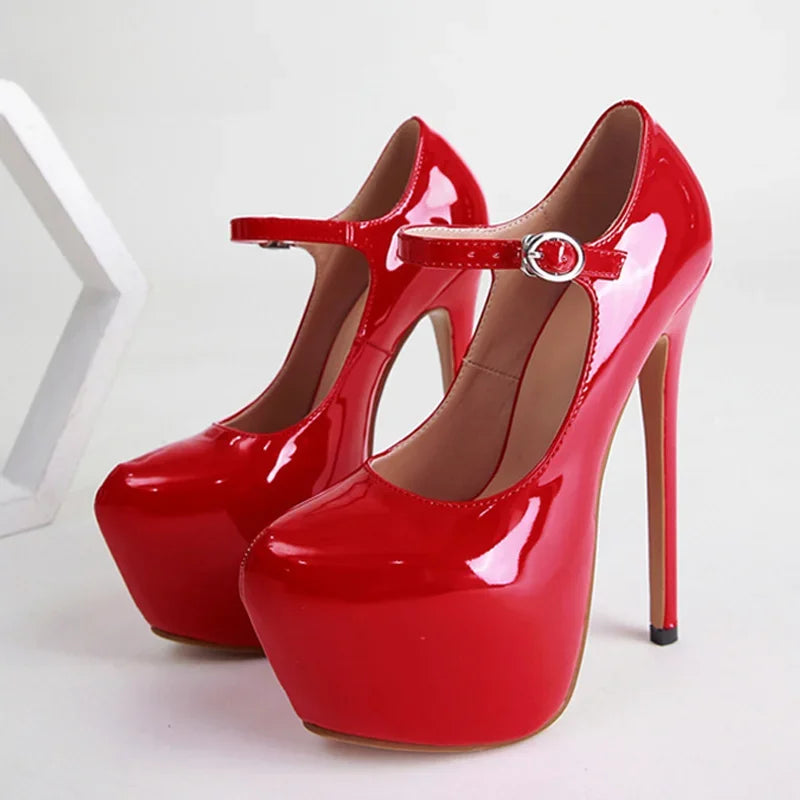 👑 ROYAL PLATFORM NOIR — ESCARPIN PLATEFORME TALON 17CM