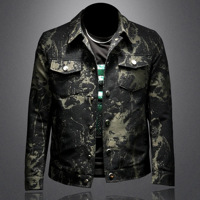 👑 KING JACQUARD BLAZER — VESTE SLIM FIT JACQUARD BUSINESS CASUAL COUPE-VENT
