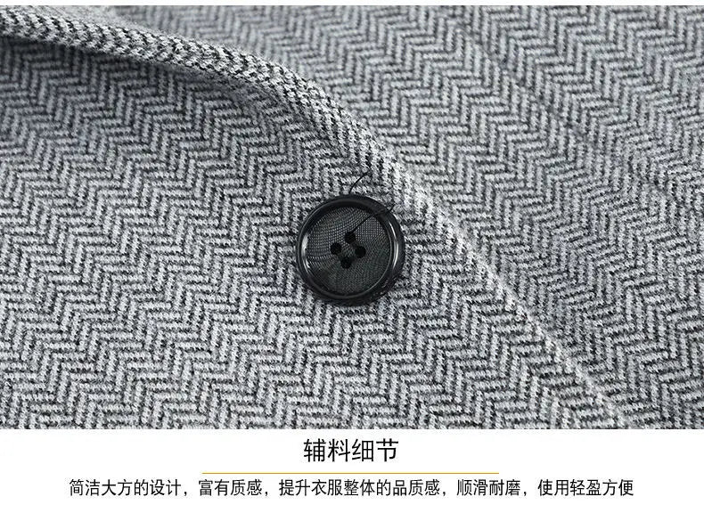 👑 KING WOOL BLAZER — VESTE BLAZER LAINE LUXE BUSINESS CASUAL SIGNATURE