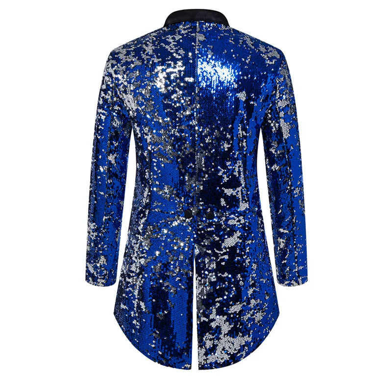 👑 KING SEQUIN TUXEDO BLAZER — VESTE SMOKING PAILLETTES SCÈNE & CÉRÉMONIE