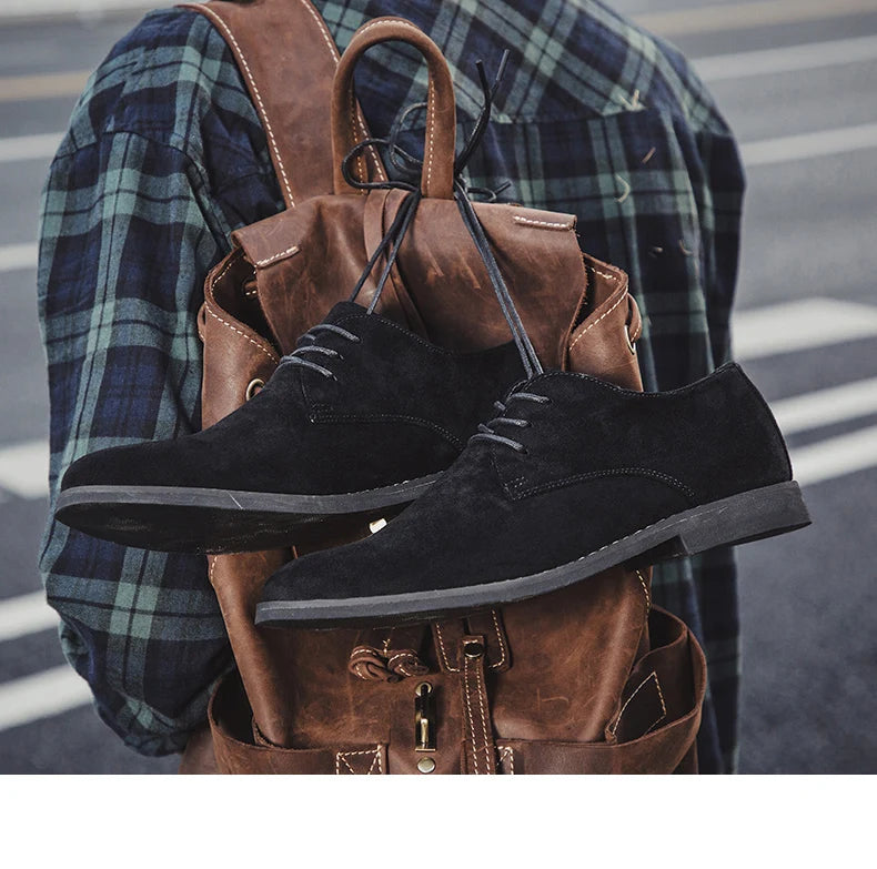 👑 King Derby Suede – Grande Taille Business