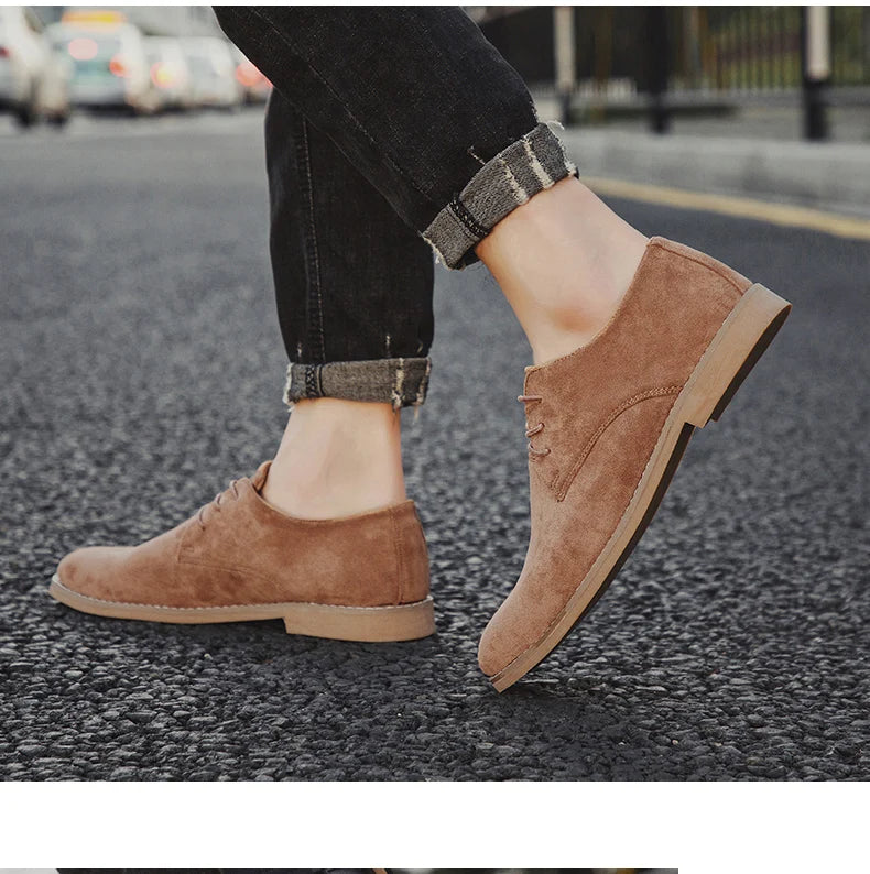👑 King Derby Suede – Grande Taille Business