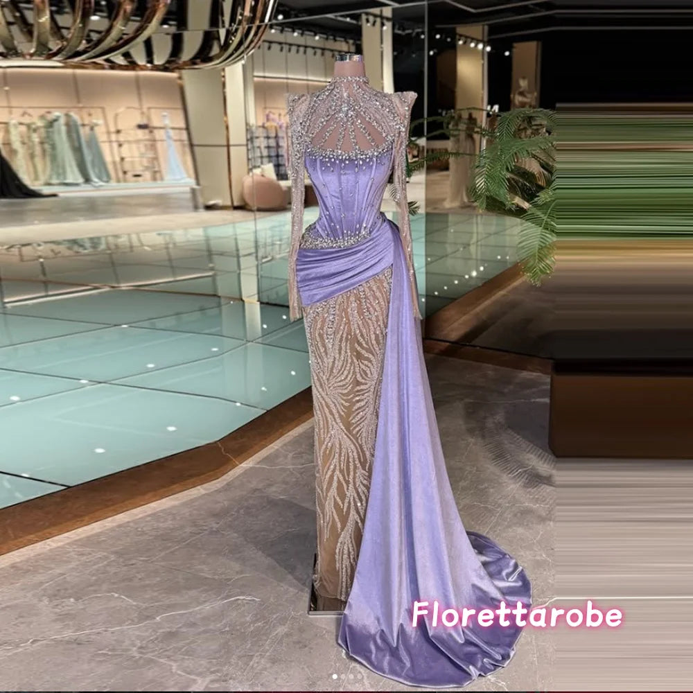 👑 QUEEN ELEGANCE — ROBE LONGUE CRISTALLISÉE SIGNATURE