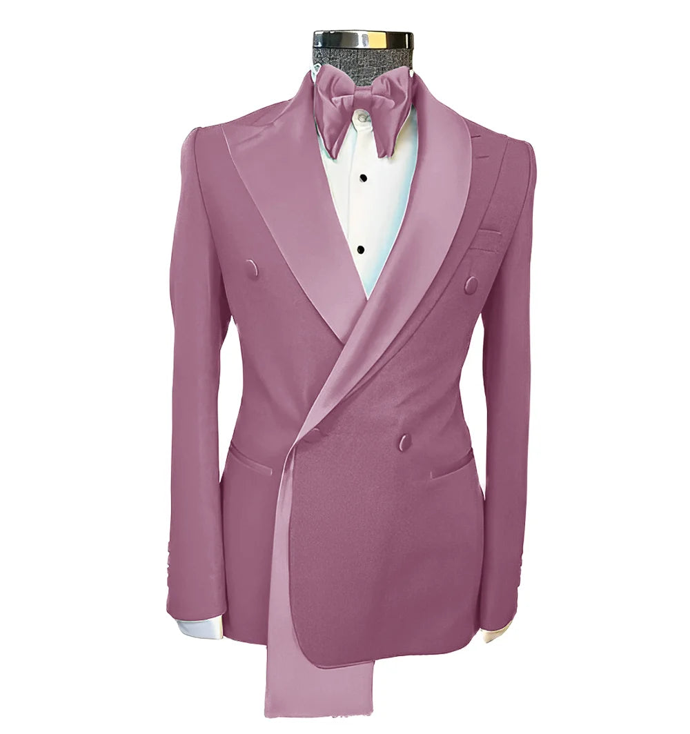 👑 KING PEAK LAPEL BLAZER — VESTE MARIAGE REVERS EN POINTE SUR MESURE