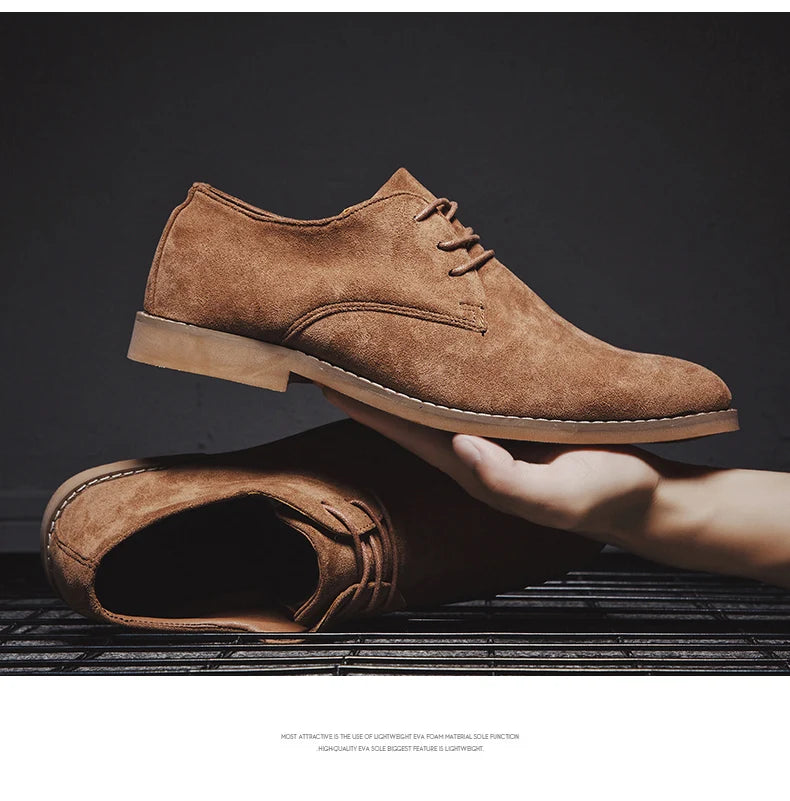 👑 King Derby Suede – Grande Taille Business