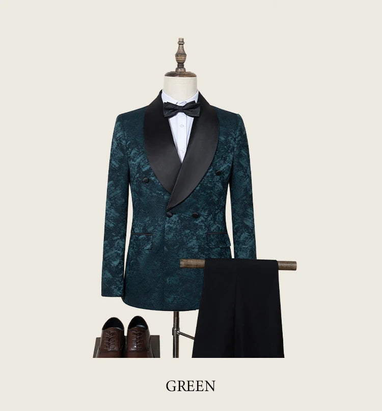 👑 KING TUXEDO CRISTAUX — 3 PIÈCES PRESTIGE SUR MESURE
