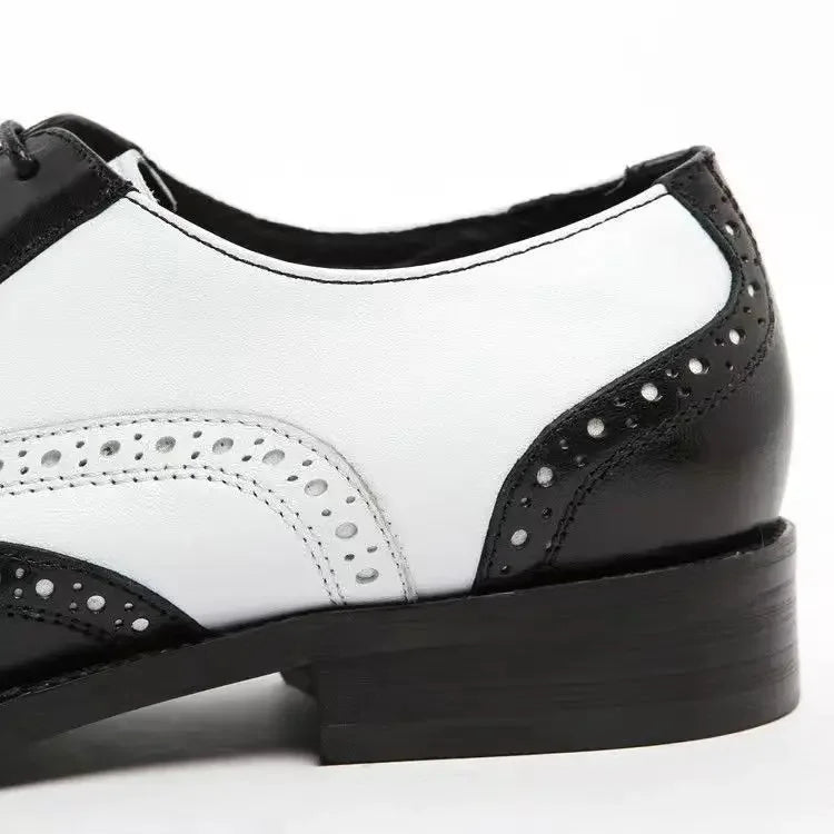 👑 ROYAL BROGUE OXFORD — CHAUSSURES HOMME CUIR BOUT POINTU ÉLÉGANTES