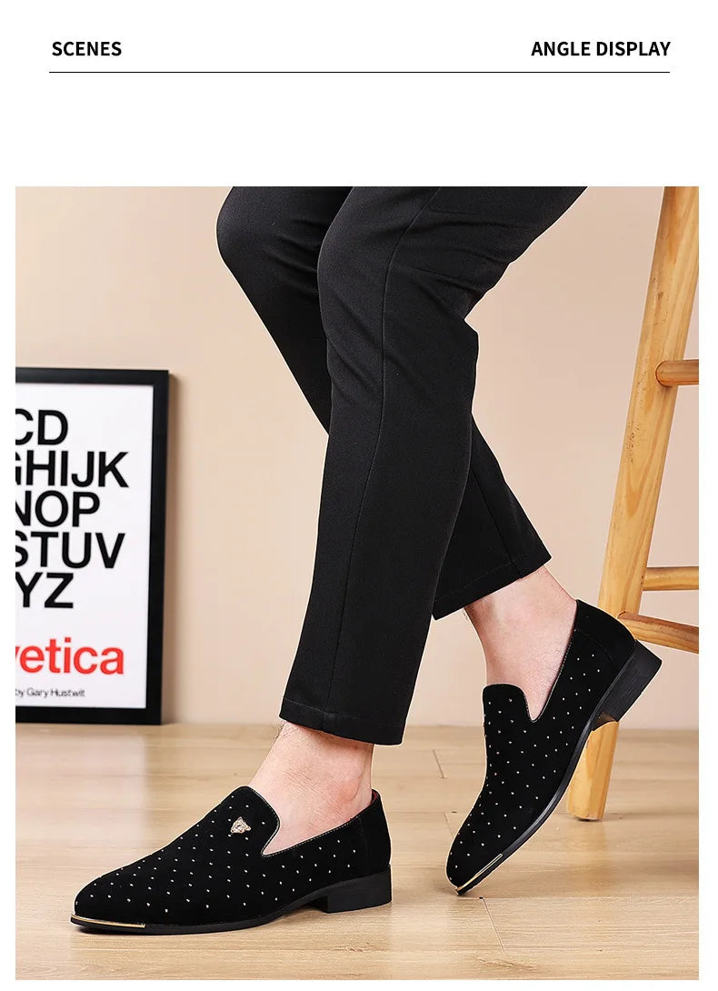 👑 King Loafer Suède – Chaussure Élégante Confort