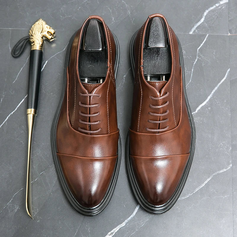 👑 King Cuir Quotidien – Derby Business Confort