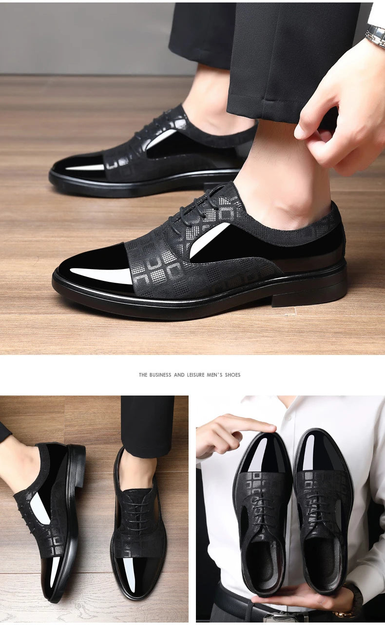 👑 Royal Business PU – Chaussure Costume Formelle
