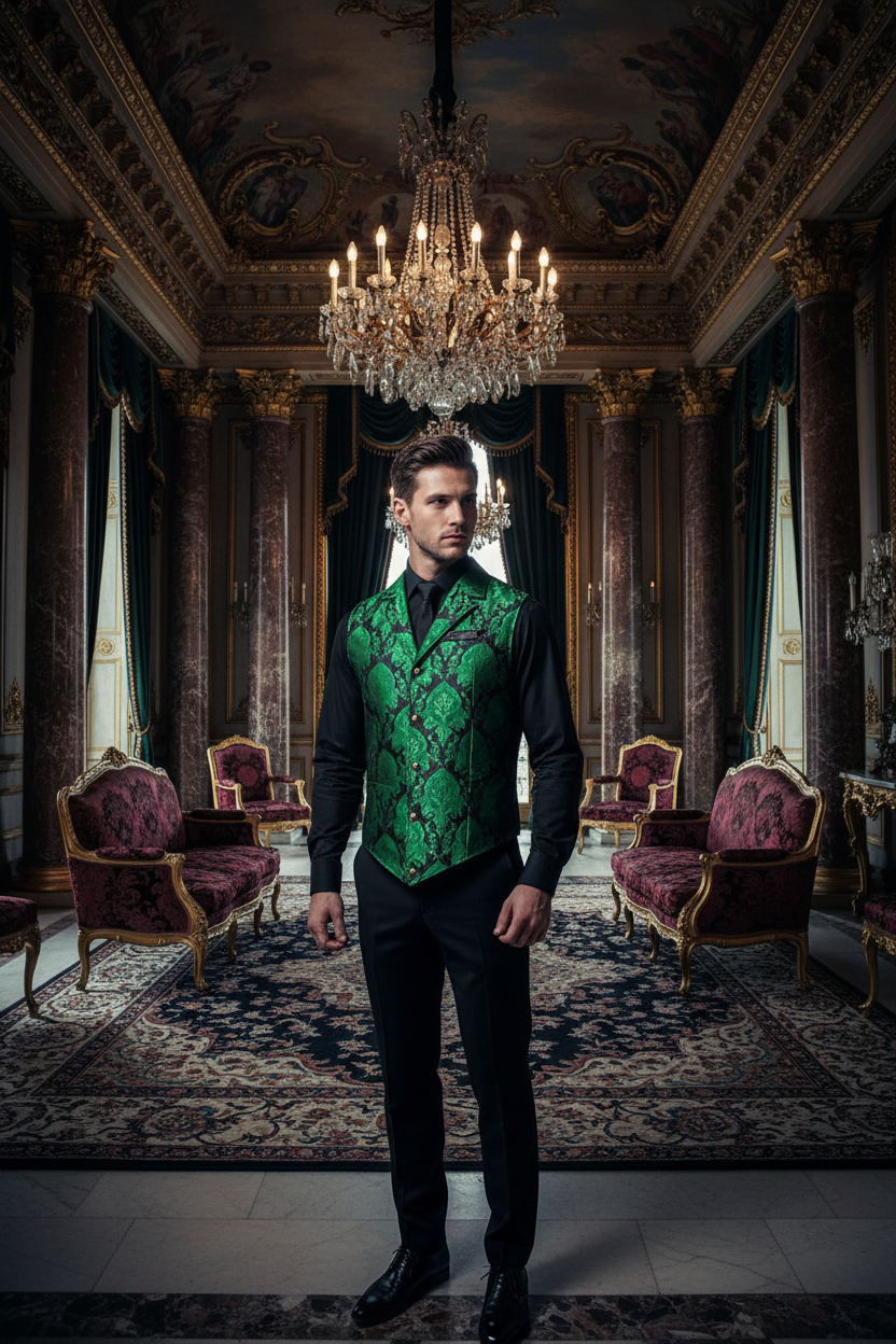 👑 KING JACQUARD — GILET SIGNATURE