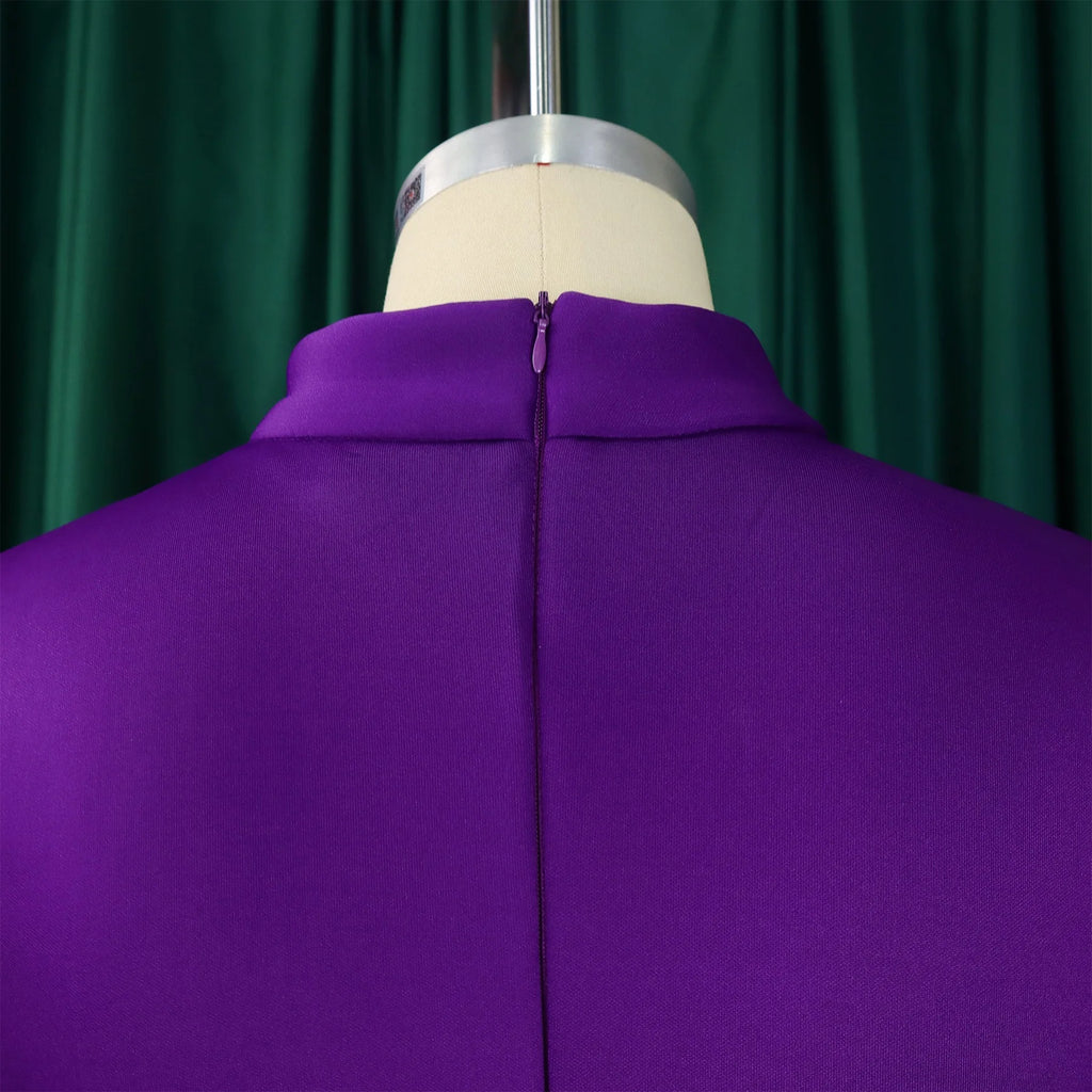 👑 QUEEN BOW — ROBE PLISSÉE À NŒUD SIGNATURE