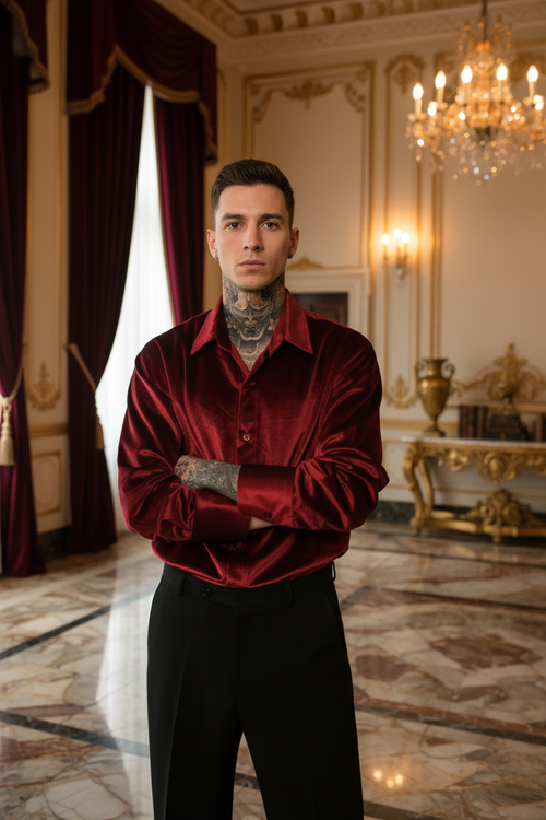 👑 KING CHEMISE CASUAL LUXE — MANCHES LONGUES RUNWAY EDITION