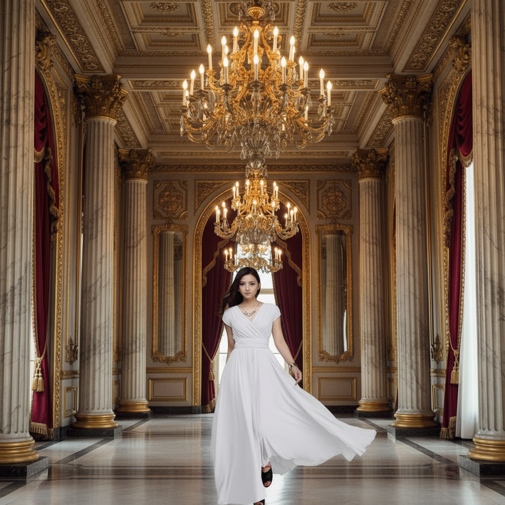👑 Queen Chiffon Boho – Robe Été Élégante