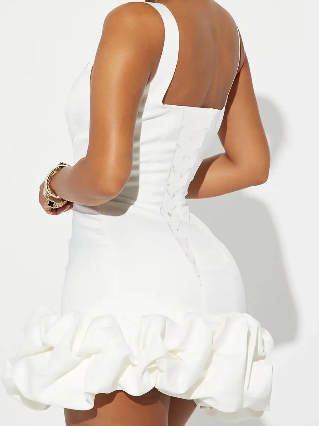👑 QUEEN SATIN FLEURS 3D — CORSET SIGNATURE RUNWAY EDITION