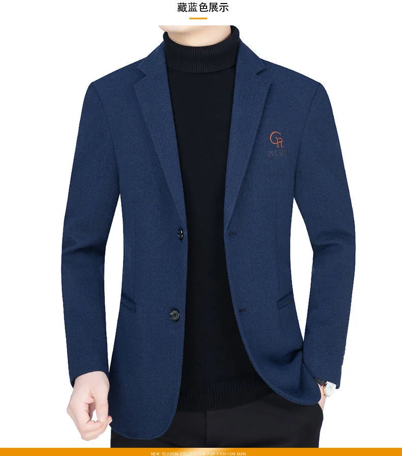 👑 KING WOOL BLAZER — VESTE BLAZER LAINE LUXE BUSINESS CASUAL SIGNATURE