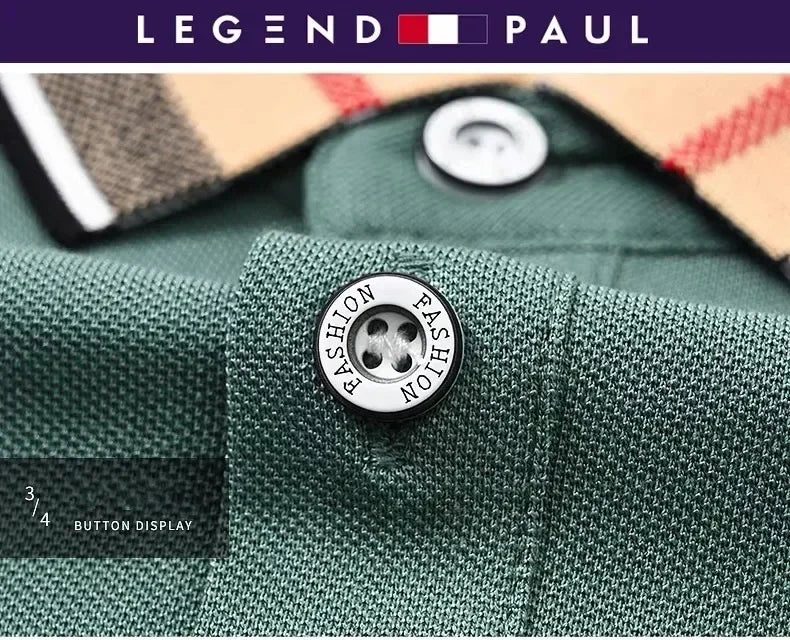 👑 KING POLO PLAID — POLO COTON CARREAUX BRODÉ SIGNATURE