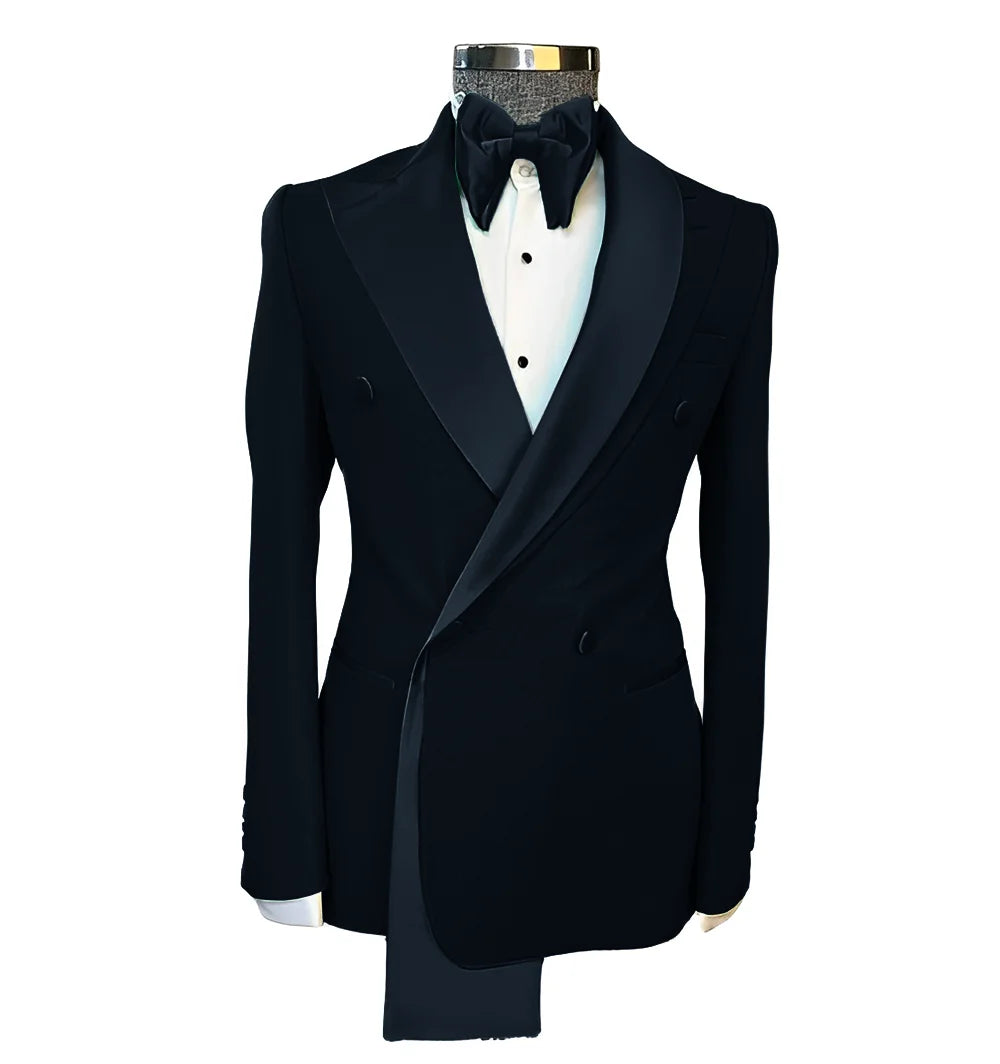 👑 KING PEAK LAPEL BLAZER — VESTE MARIAGE REVERS EN POINTE SUR MESURE