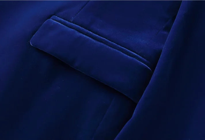 👑 KING BLAZER — VESTE HOMME VELOURS DORÉ STYLE ANGLAIS