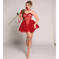 👑 QUEEN CORSET LACE — MINI ROBE SWEETHEART SIGNATURE