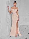 👑 Queen Maxi Épaule Dénudée – Soirée Sol