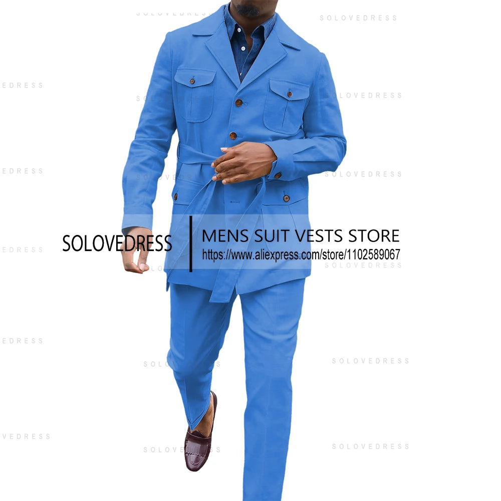 👑 KING LINEN SUIT — COSTUME CÉRÉMONIE 2 PIÈCES LIN & COTON ÉTÉ