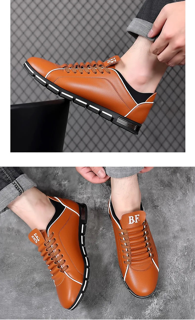 👑 King British Cuir – Loafer Casual Plat