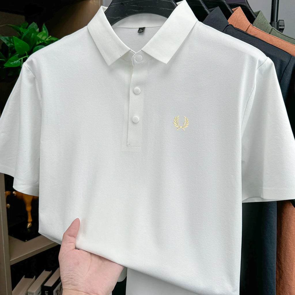 👑 KING POLO BRODÉ PREMIUM — BUSINESS CASUAL ÉTÉ RUNWAY EDITION