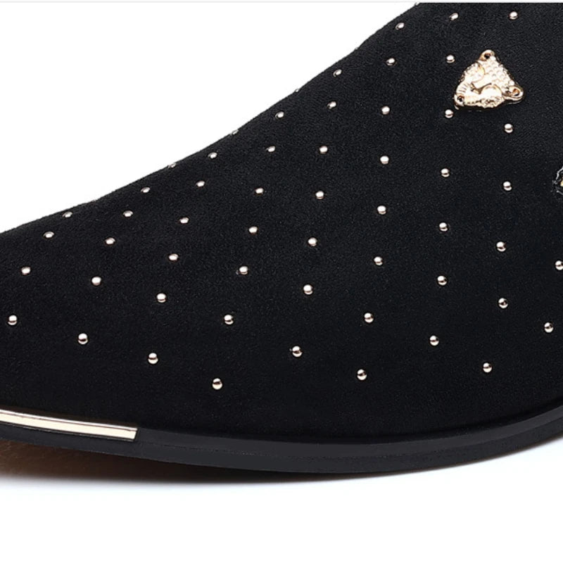 👑 King Loafer Suède – Chaussure Élégante Confort