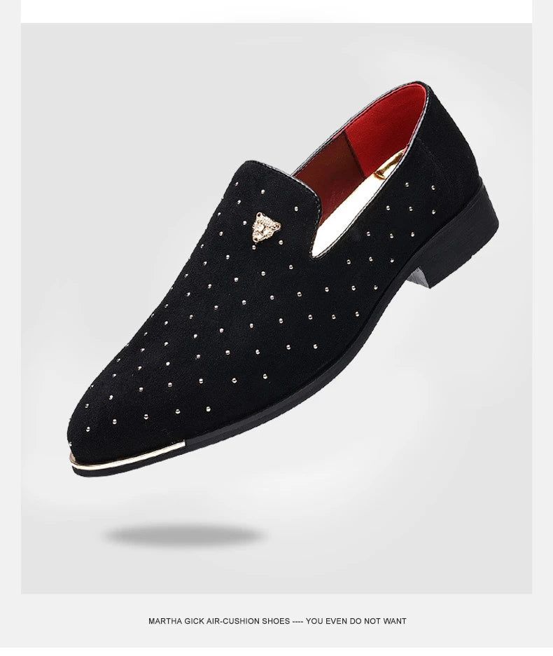 👑 King Loafer Suède – Chaussure Élégante Confort