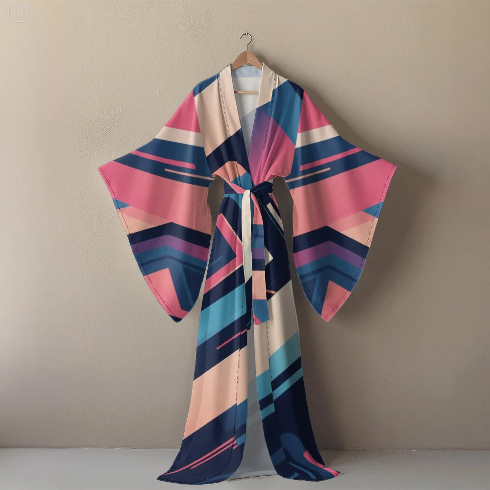 👑 Queen Kimono Boho – Robe Vacances Luxe