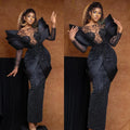 👑 QUEEN LACE NOIR — ROBE SIRÈNE DENTELLE NOIRE BRIDAL COUTURE