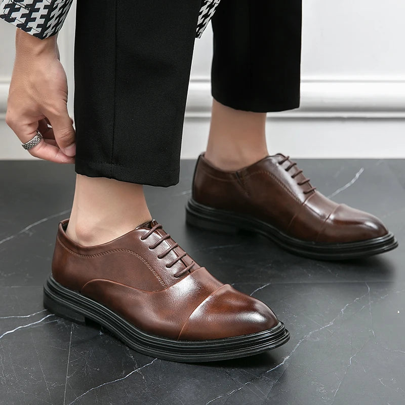 👑 King Cuir Quotidien – Derby Business Confort