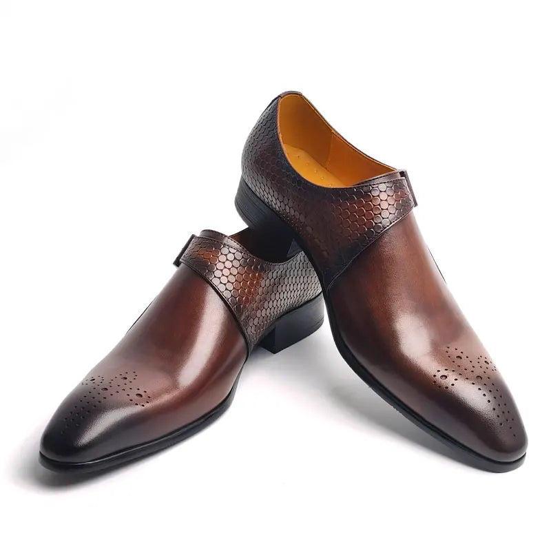 👑 King Monk Cuir – Loafer Business Signature