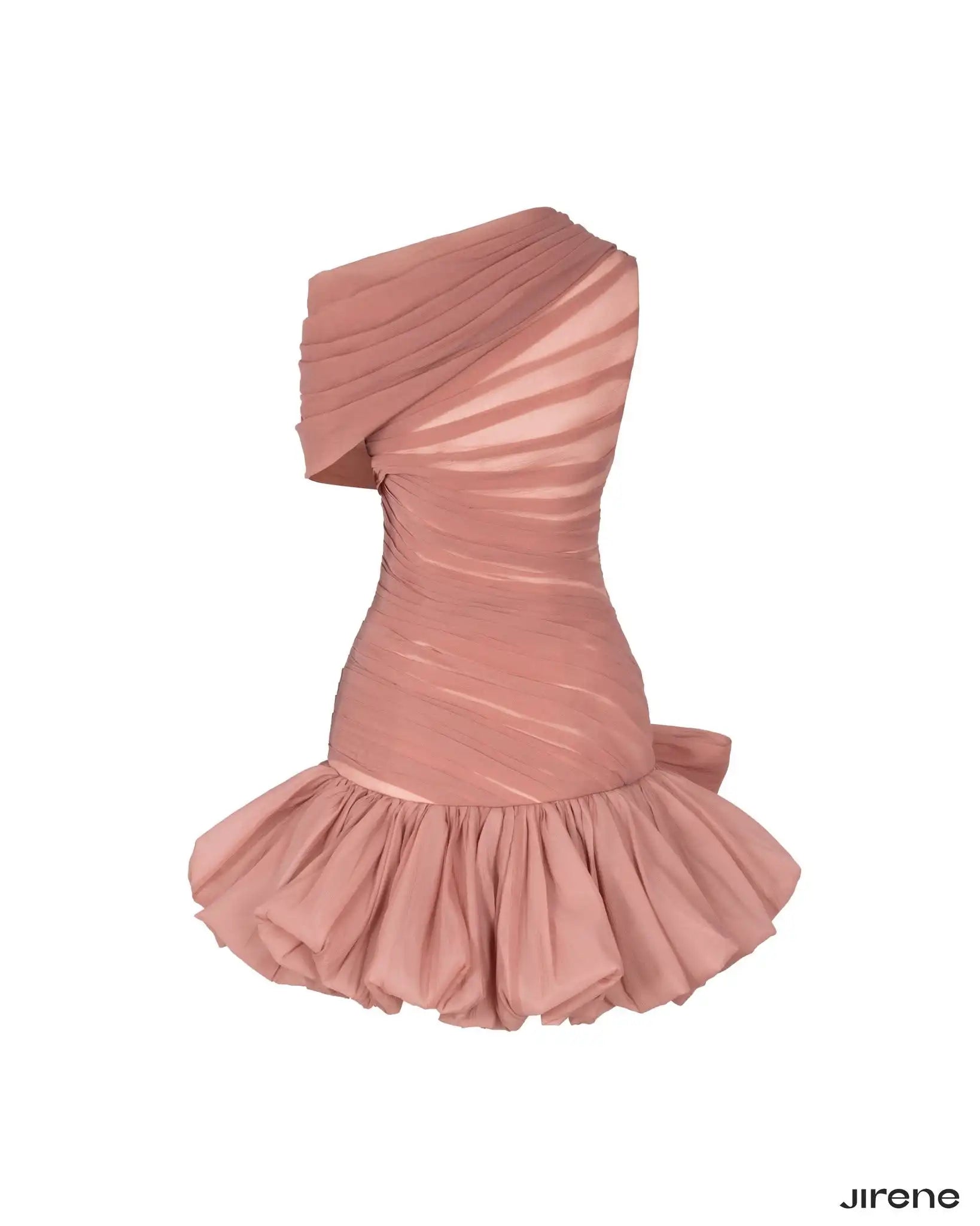 👑 QUEEN BOW — ROBE SIRÈNE ASYMÉTRIQUE À NŒUD COUTURE