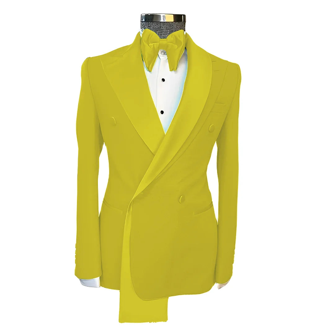 👑 KING PEAK LAPEL BLAZER — VESTE MARIAGE REVERS EN POINTE SUR MESURE