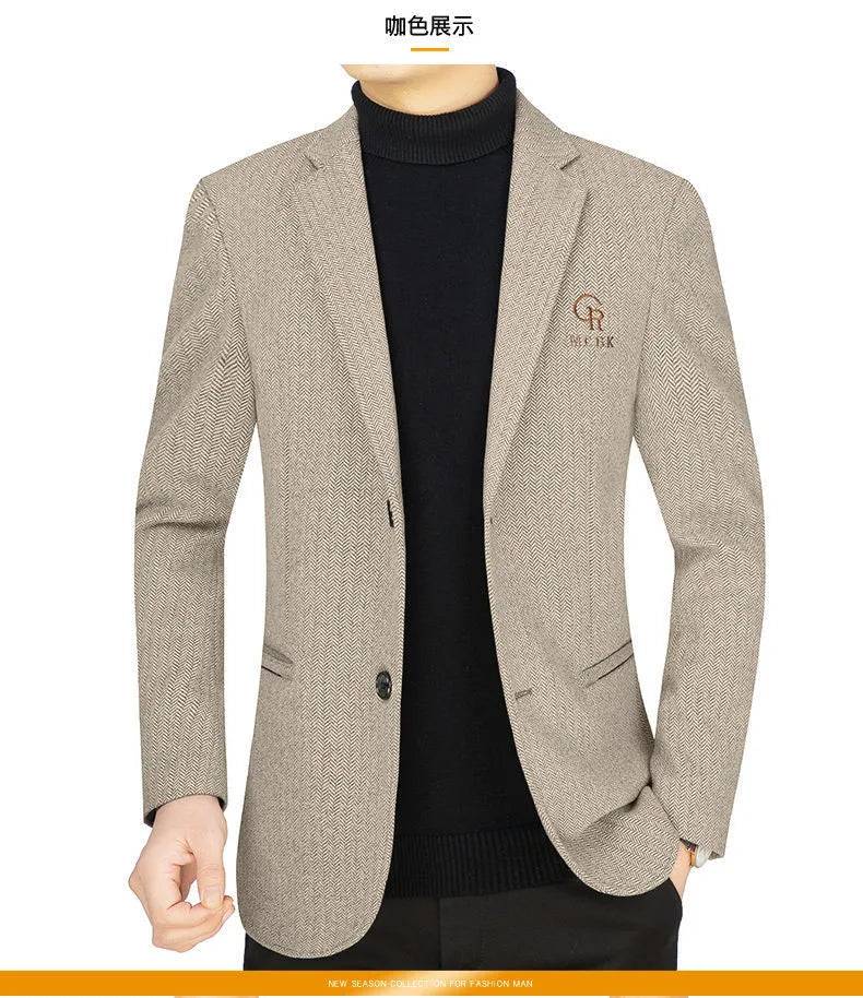 👑 KING WOOL BLAZER — VESTE BLAZER LAINE LUXE BUSINESS CASUAL SIGNATURE