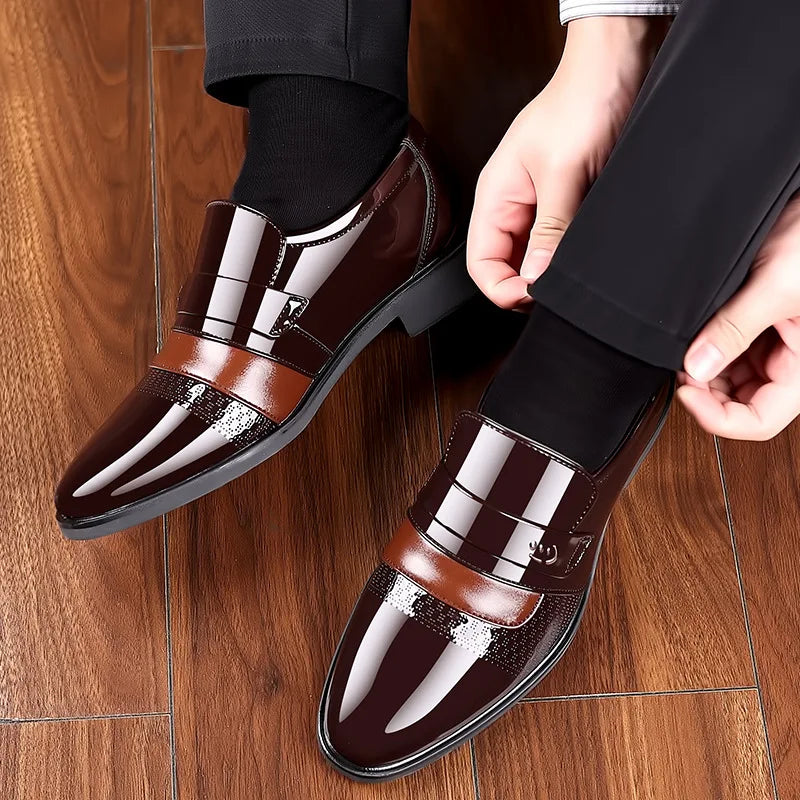 👑 Royal Brogue Retro – Oxford Sculpté Gentleman