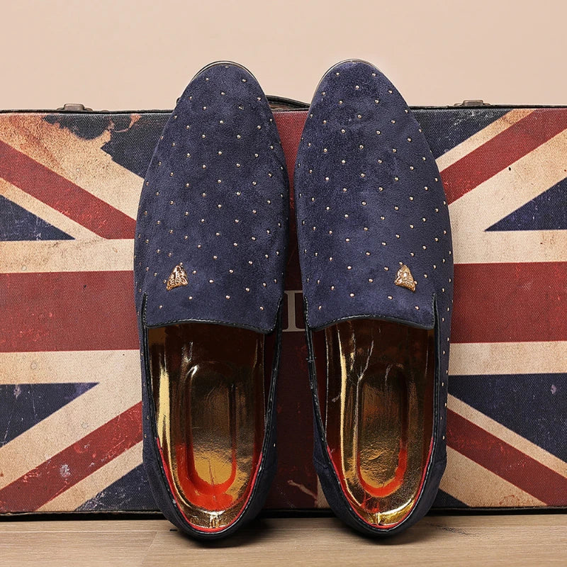 👑 King Loafer Suède – Chaussure Élégante Confort