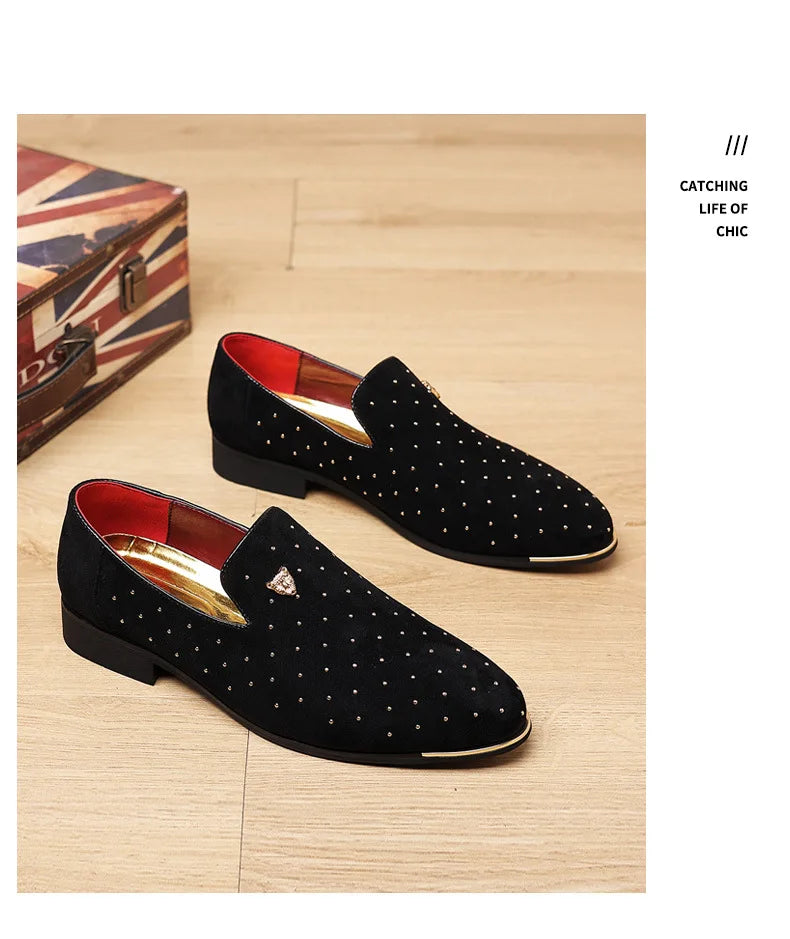 👑 King Loafer Suède – Chaussure Élégante Confort