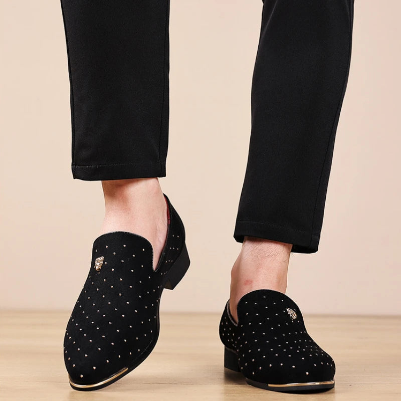 👑 King Loafer Suède – Chaussure Élégante Confort