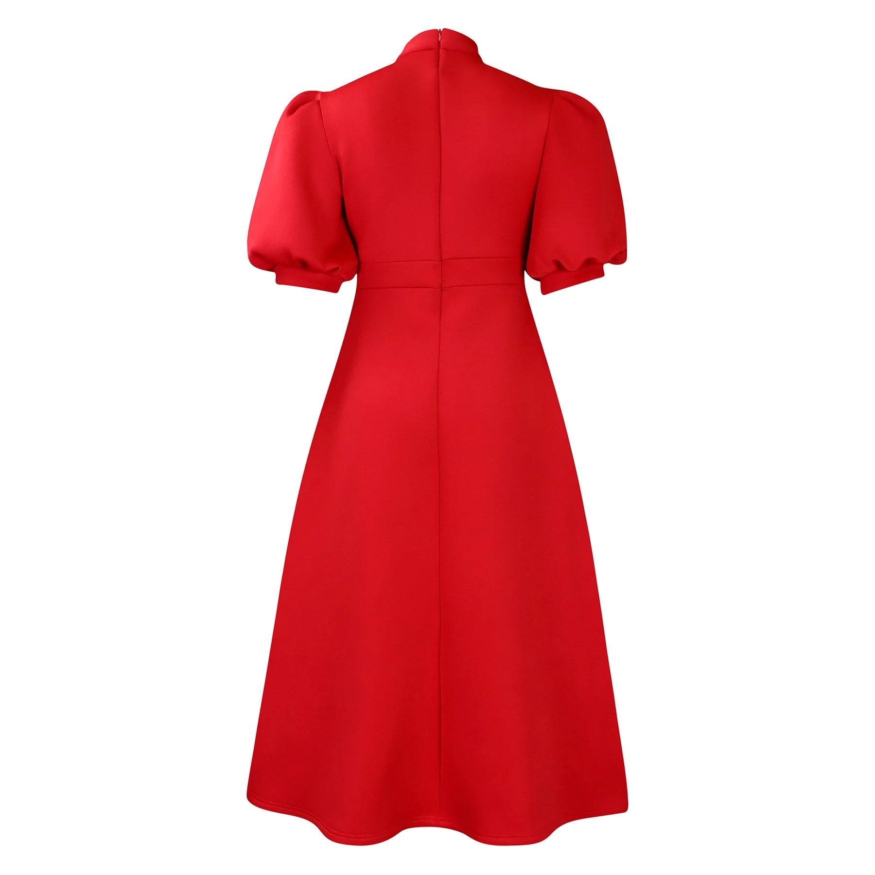 👑 QUEEN BOW — ROBE PLISSÉE À NŒUD SIGNATURE