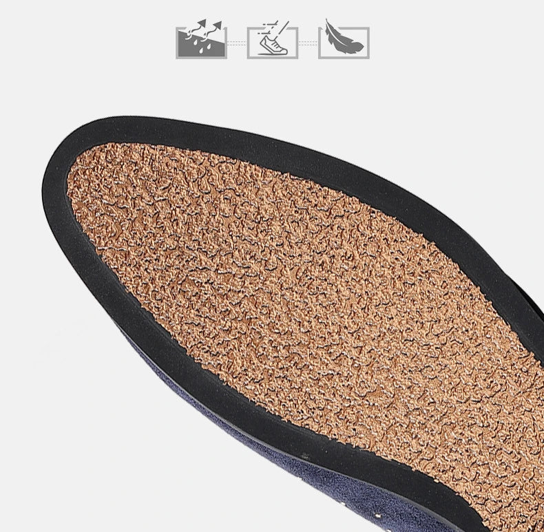 👑 King Loafer Suède – Chaussure Élégante Confort